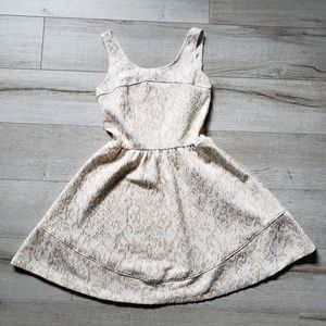 Cute little white and cream cotton dress